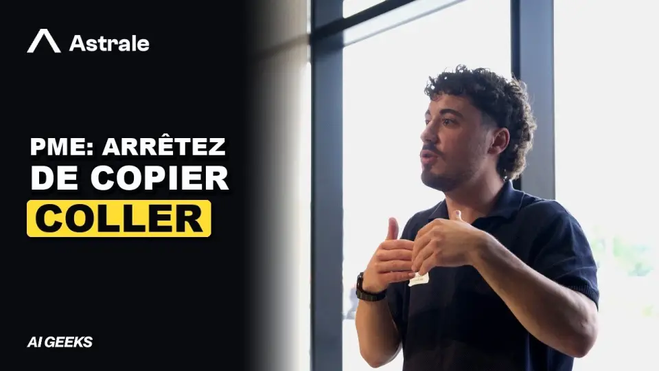 Olivier Dussault présente une automatisation à la conférence AI Geeks